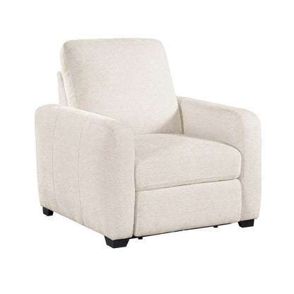 Homelegance  - Vera Power Reclining Chair W/ USB Charging Ports in Beige - 8479BEG-1PW  view 1