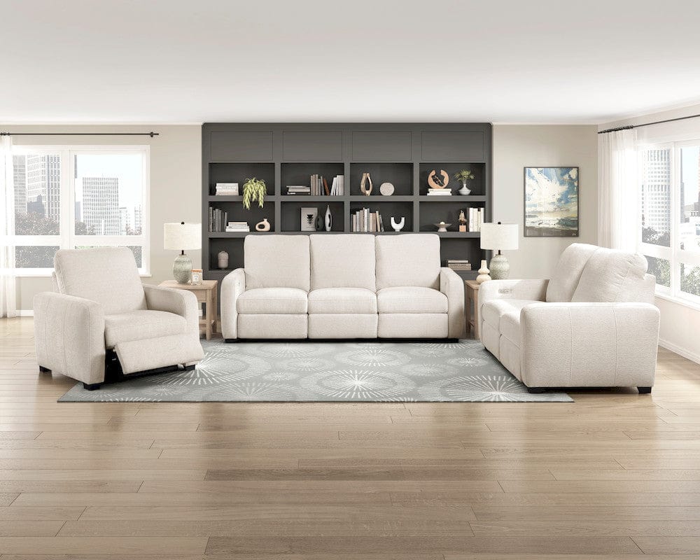 Homelegance  - Vera Power Reclining Chair W/ USB Charging Ports in Beige - 8479BEG-1PW  view 2