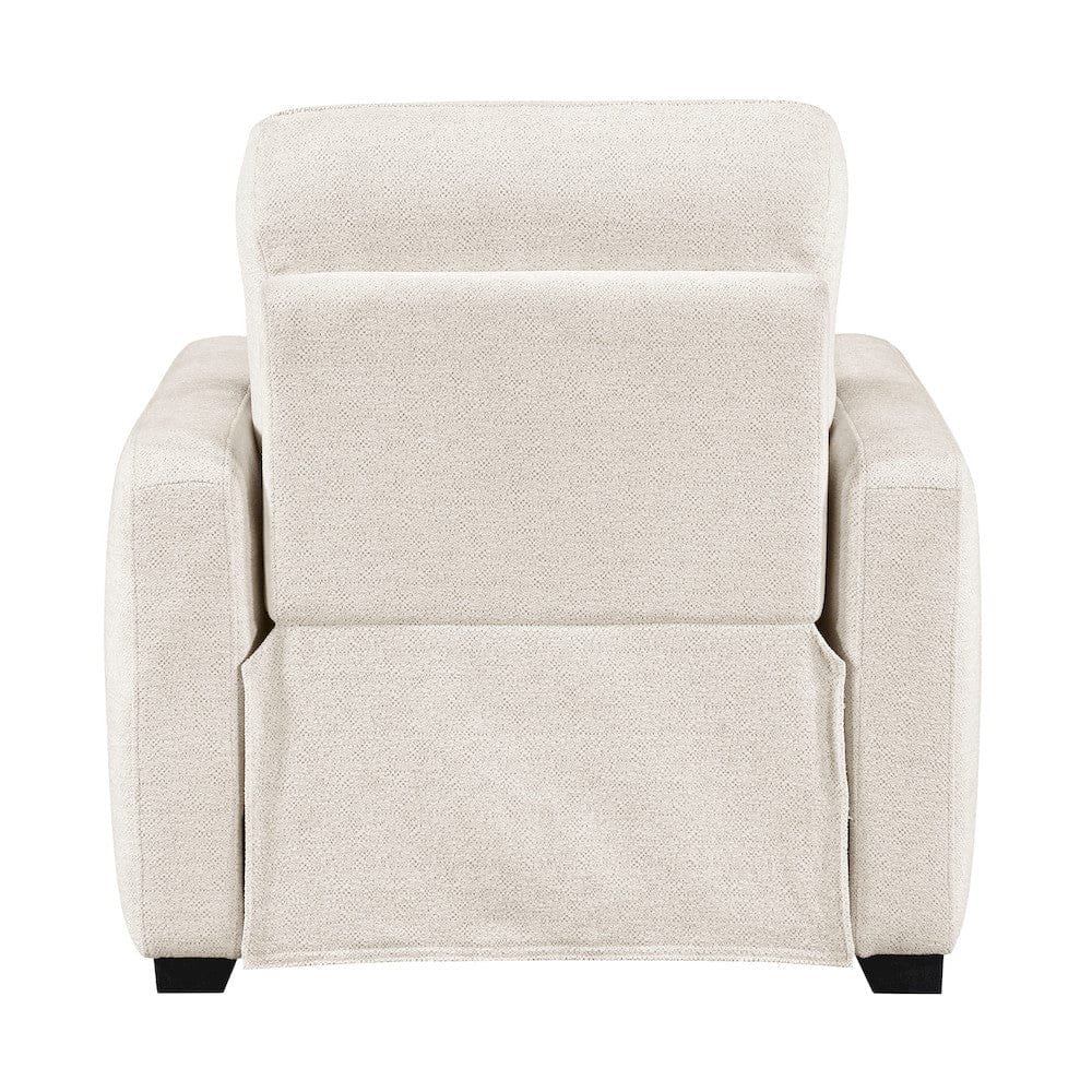 Homelegance  - Vera Power Reclining Chair W/ USB Charging Ports in Beige - 8479BEG-1PW  view 7