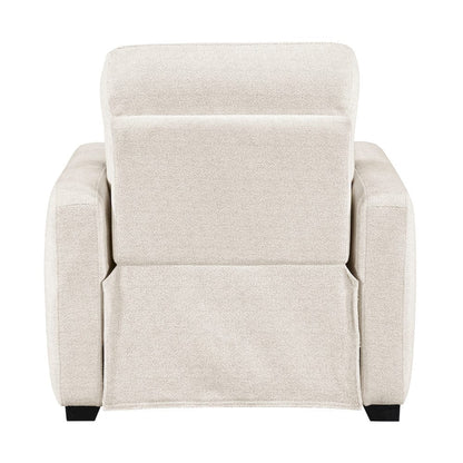 Homelegance  - Vera Power Reclining Chair W/ USB Charging Ports in Beige - 8479BEG-1PW  view 7