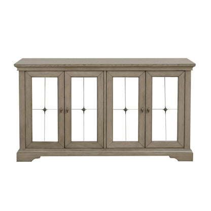 Homelegance  - Vermillion Server W/ Mirrored Door - 5442-40  view 1
