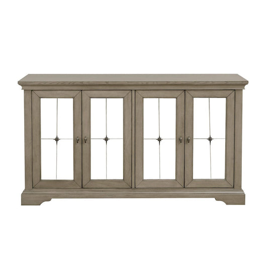 Homelegance  - Vermillion Server W/ Mirrored Door - 5442-40  view 1