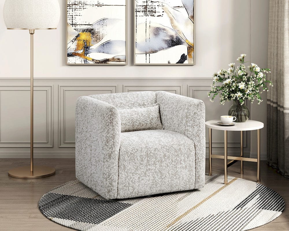 Homelegance  - Vienna Swivel Chair in Beige - 1055-1  view 7