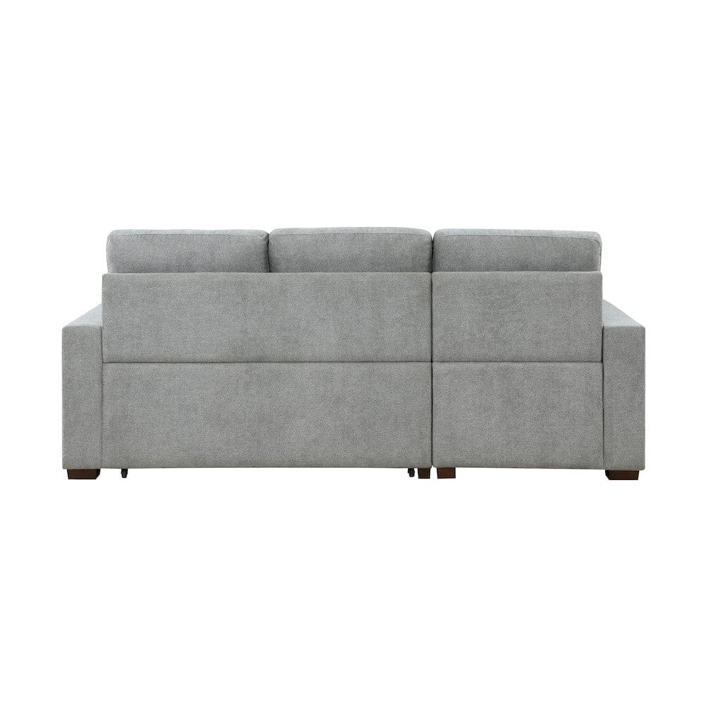 Homelegance  - Waitsfield 2-Piece Sectional W/ Left Chaise, Pull-out Bed and Hidden Storage in Gray - 9816GYx2LCRL  view 2