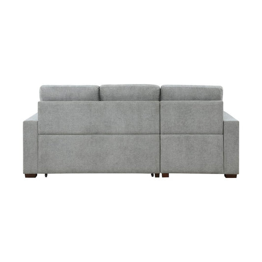 Homelegance  - Waitsfield 2-Piece Sectional W/ Left Chaise, Pull-out Bed and Hidden Storage in Gray - 9816GYx2LCRL  view 2
