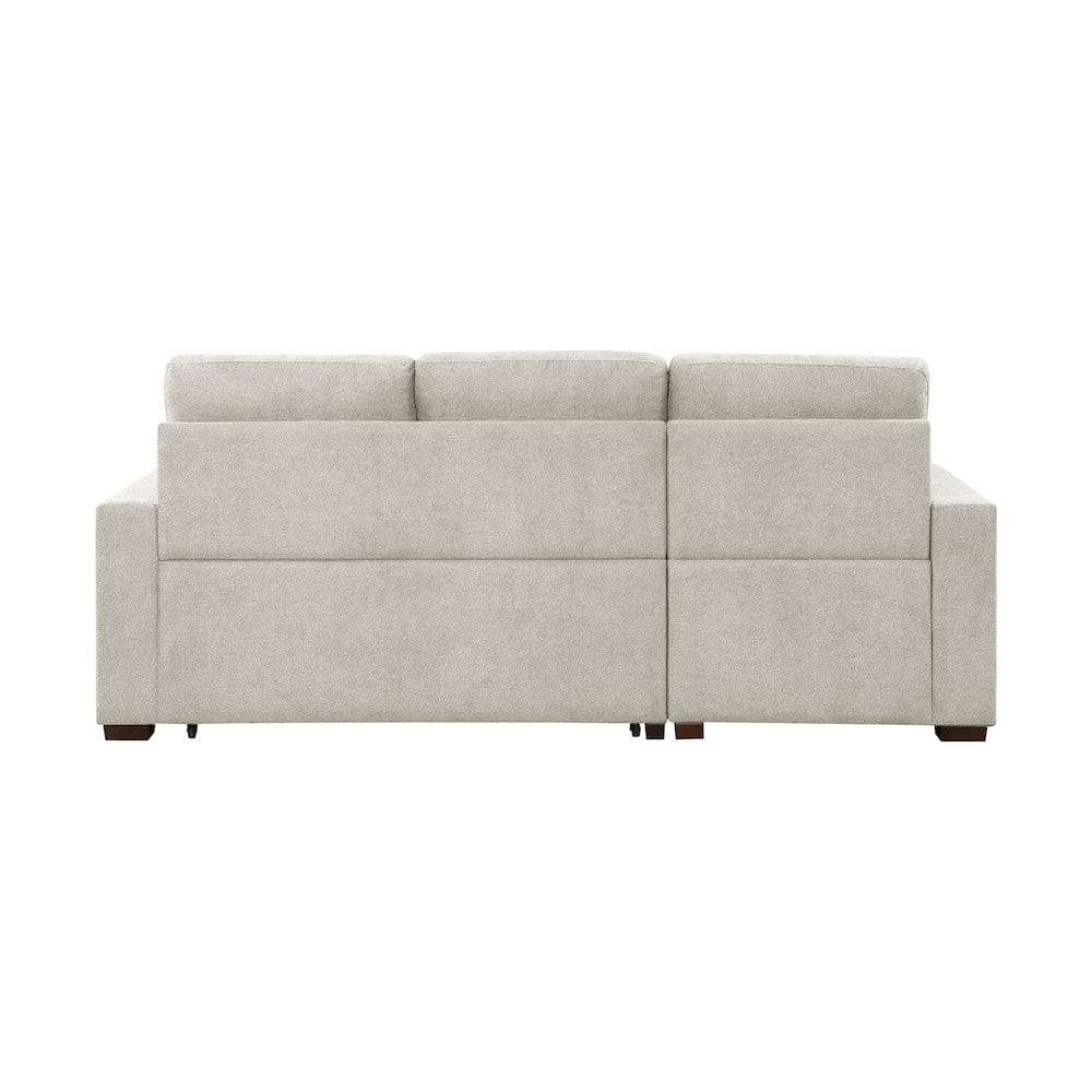 Homelegance  - Waitsfield 2-Piece Sectional W/ Left Chaise, Pull-out Bed and Hidden Storage in Sand - 9816SNx2LCRL  view 5