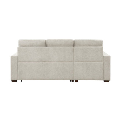 Homelegance  - Waitsfield 2-Piece Sectional W/ Left Chaise, Pull-out Bed and Hidden Storage in Sand - 9816SNx2LCRL  view 5