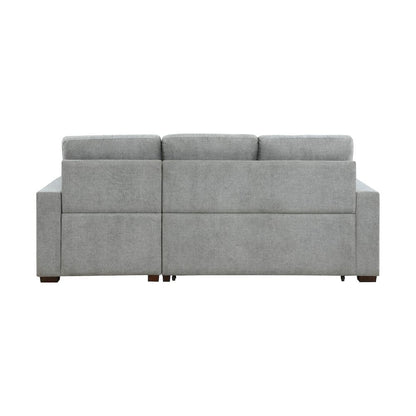 Homelegance  - Waitsfield 2-Piece Sectional W/ Right Chaise, Pull-out Bed and Hidden Storage in Gray - 9816GYxSC  view 7