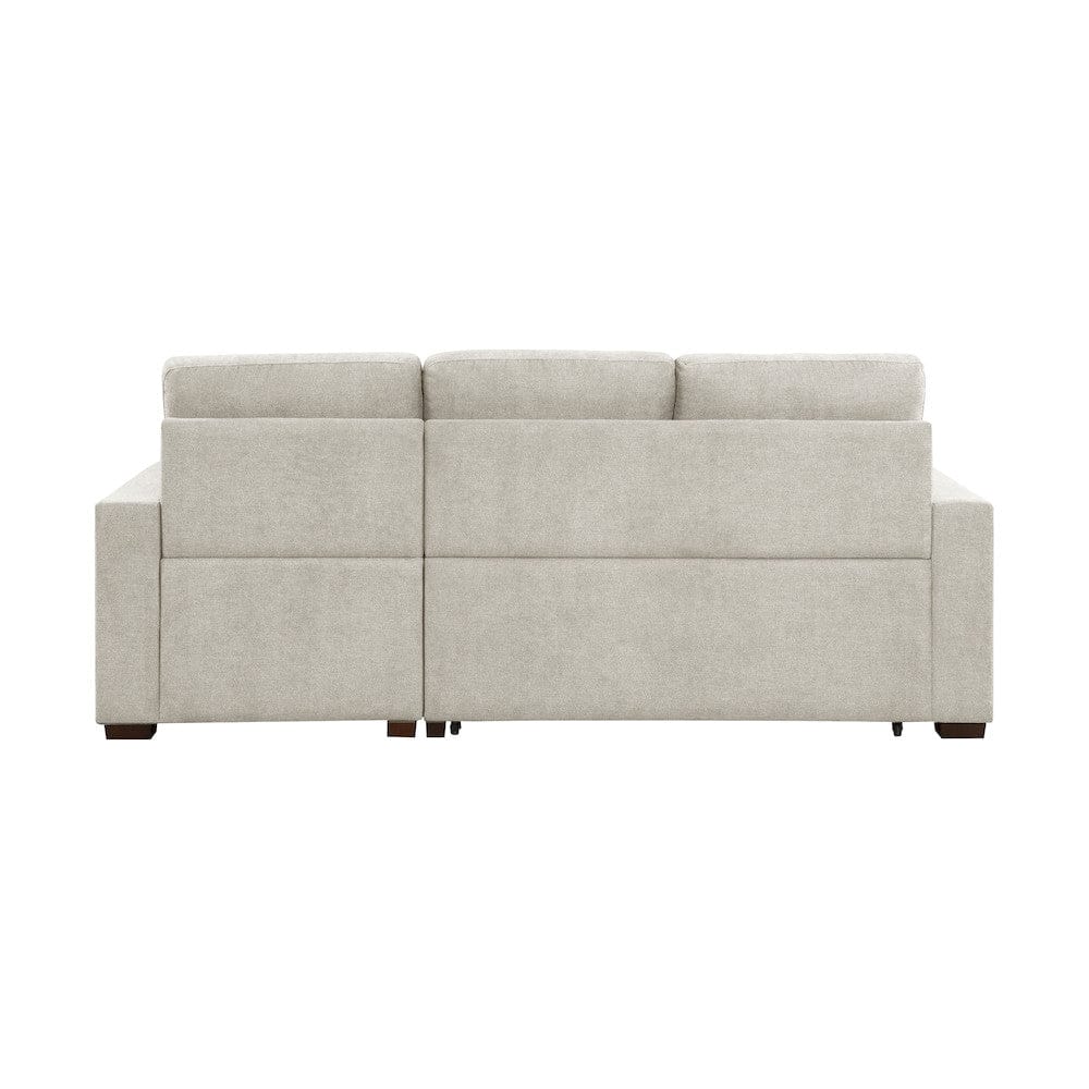 Homelegance  - Waitsfield 2-Piece Sectional W/ Right Chaise, Pull-out Bed and Hidden Storage in Sand - 9816SNx2LLRC  view 5