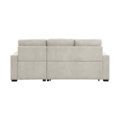 Homelegance  - Waitsfield 2-Piece Sectional W/ Right Chaise, Pull-out Bed and Hidden Storage in Sand - 9816SNx2LLRC  view 5