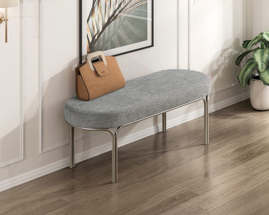 Homelegance  - Waldon Bench in Gray - 4997  view 2