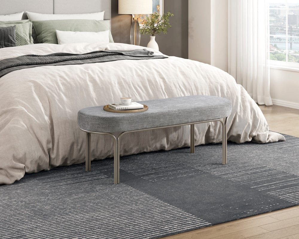 Homelegance  - Waldon Bench in Gray - 4997  view 4