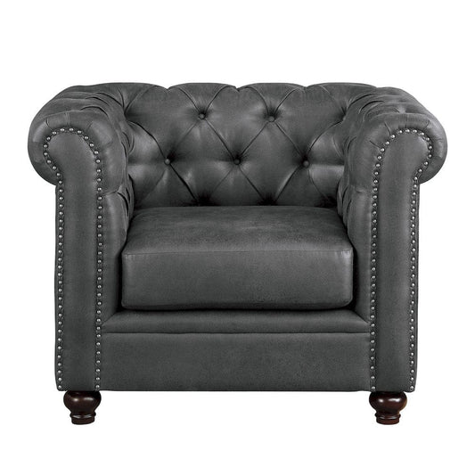 Homelegance  - Wallstone Chair in Gray - 9517GRY-1  view 1