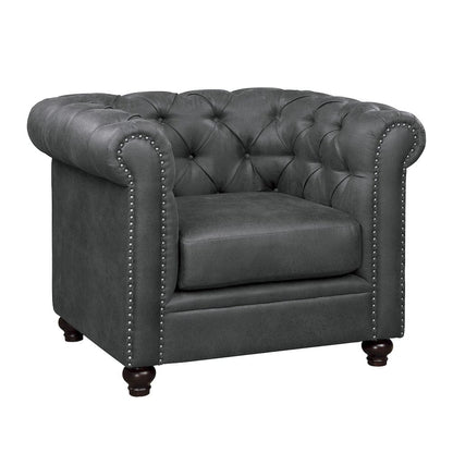 Homelegance  - Wallstone Chair in Gray - 9517GRY-1  view 2