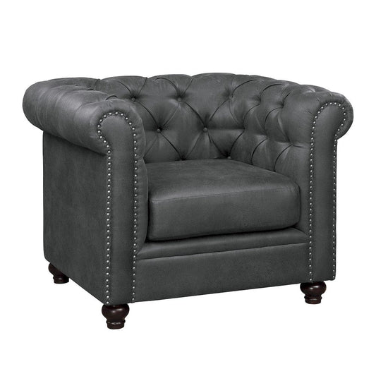 Homelegance  - Wallstone Chair in Gray - 9517GRY-1  view 2
