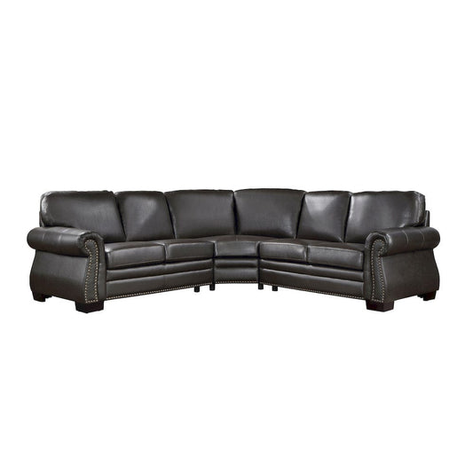 Homelegance  - Wareham 3-Piece Sectional in Dark brown - 9289DBxSC  view 1