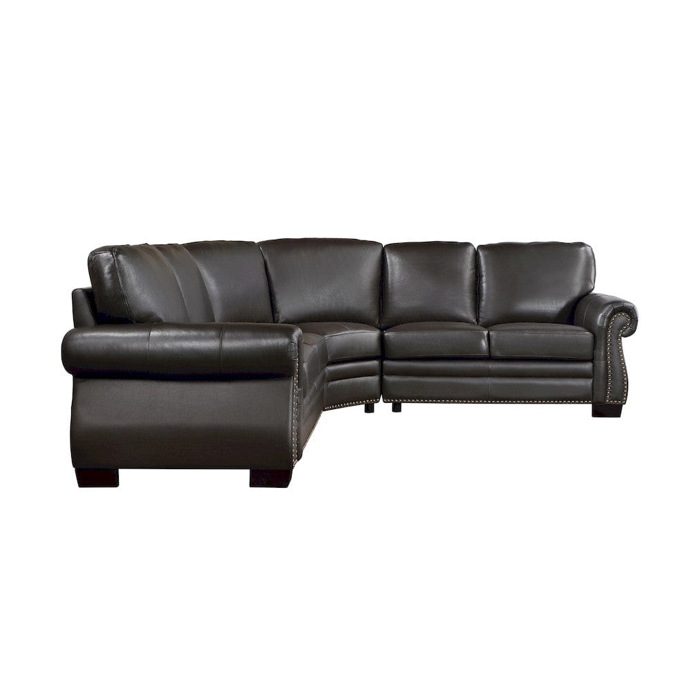 Homelegance  - Wareham 3-Piece Sectional in Dark brown - 9289DBxSC  view 2
