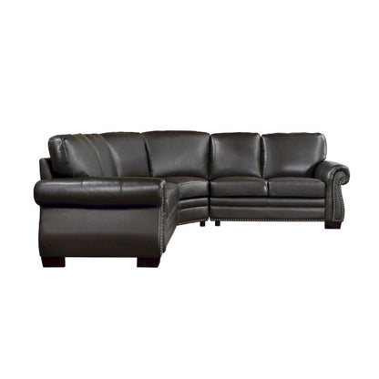 Homelegance  - Wareham 3-Piece Sectional in Dark brown - 9289DBxSC  view 2