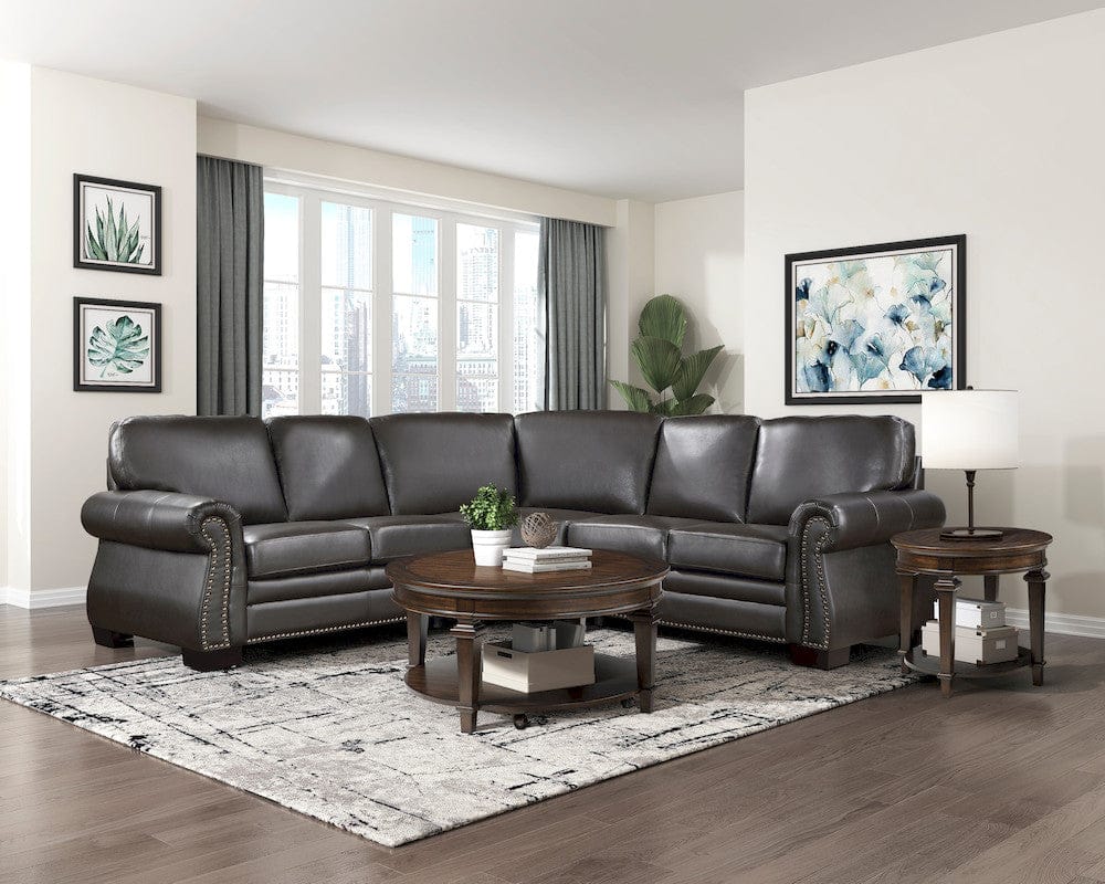 Homelegance  - Wareham 3-Piece Sectional in Dark brown - 9289DBxSC  view 4