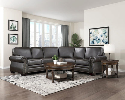 Homelegance  - Wareham 3-Piece Sectional in Dark brown - 9289DBxSC  view 4