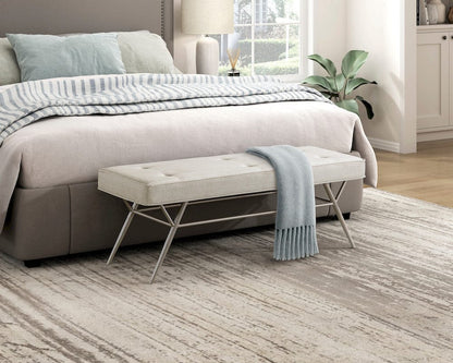 Homelegance  - Warren Bench in Beige - 4995  view 3