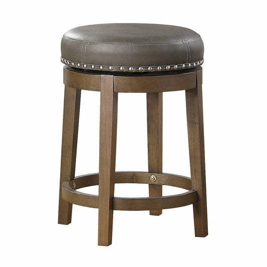 Homelegance  - Westby Round Swivel Counter Height Stool, Gray in Gray - 5681GRY-24  view 1