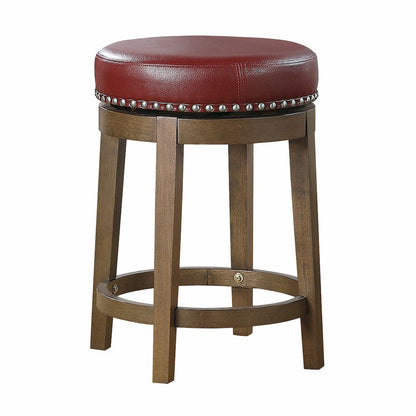 Homelegance  - Westby Round Swivel Counter Height Stool, Red in Red - 5681RED-24  view 1