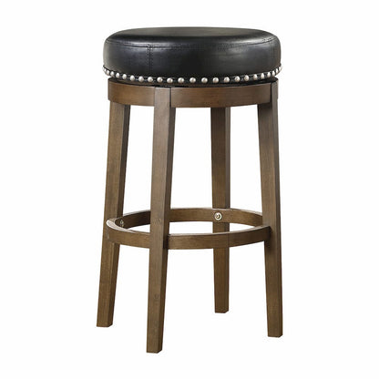 Homelegance  - Westby Round Swivel Pub Height Stool, Black in Black - 5681BLK-29  view 1