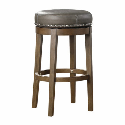 Homelegance  - Westby Round Swivel Pub Height Stool, Gray in Gray - 5681GRY-29  view 1