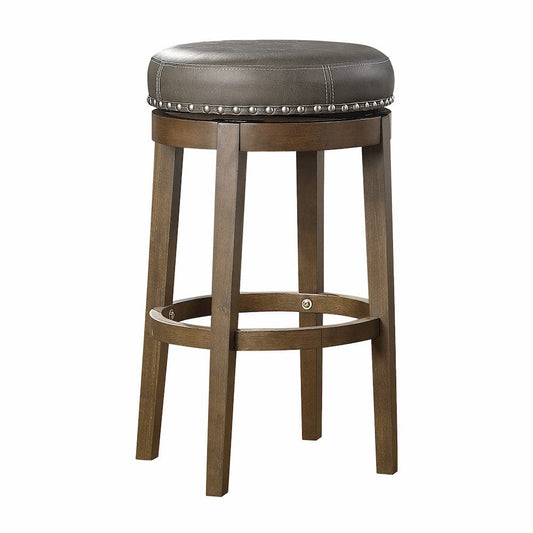 Homelegance  - Westby Round Swivel Pub Height Stool, Gray in Gray - 5681GRY-29  view 1