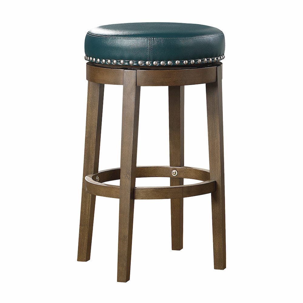 Homelegance  - Westby Round Swivel Pub Height Stool, Green in Green - 5681GEN-29  view 1