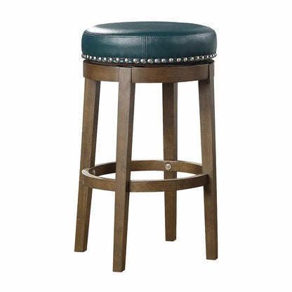 Homelegance  - Westby Round Swivel Pub Height Stool, Green in Green - 5681GEN-29  view 1