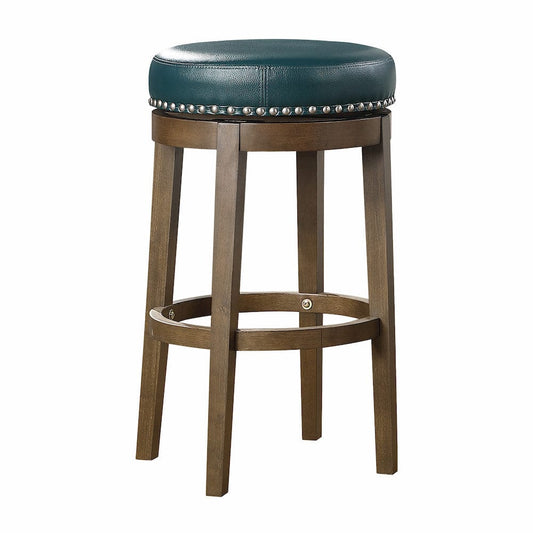 Homelegance  - Westby Round Swivel Pub Height Stool, Green in Green - 5681GEN-29  view 1