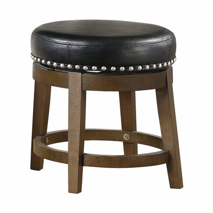 Homelegance  - Westby Round Swivel Stool, Black in Black - 5681BLK-18  view 1