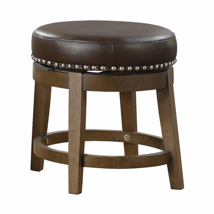 Homelegance  - Westby Round Swivel Stool, Brown in Brown - 5681BRW-18  view 1