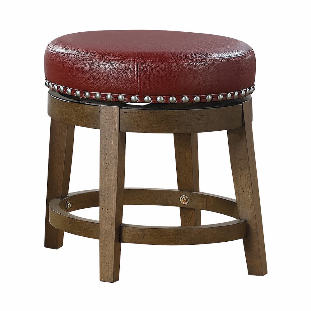 Homelegance  - Westby Round Swivel Stool, Red in Red - 5681RED-18  view 1