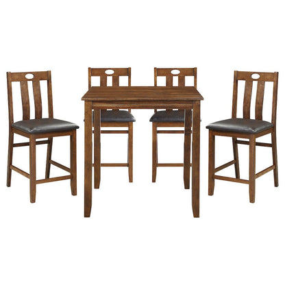 Homelegance  - Weston 5-Piece Pack Counter Height Set in Brown - 5746-36  view 1