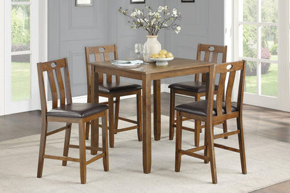 Homelegance  - Weston 5-Piece Pack Counter Height Set in Brown - 5746-36  view 8
