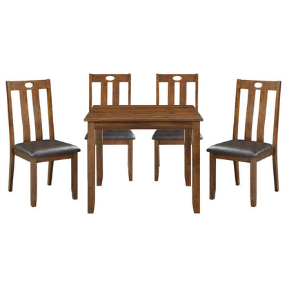 Homelegance  - Weston 5-Piece Pack Dinette Set in Brown - 5746  view 1