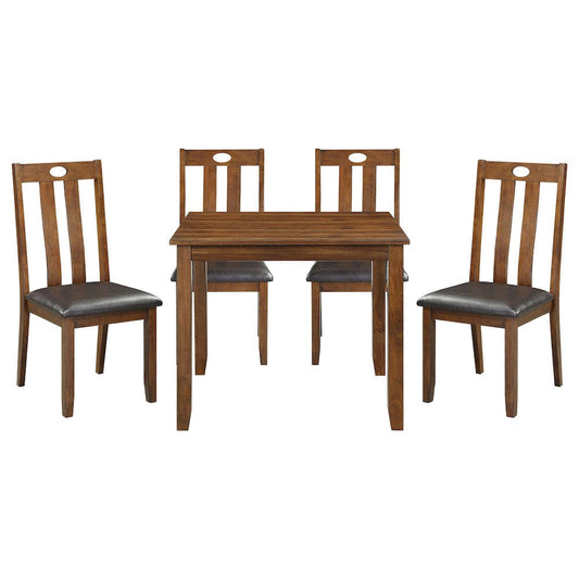 Homelegance  - Weston 5-Piece Pack Dinette Set in Brown - 5746  view 1