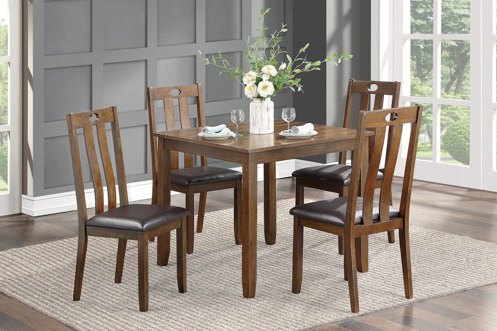 Homelegance  - Weston 5-Piece Pack Dinette Set in Brown - 5746  view 6