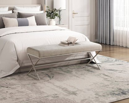 Homelegance  - Wexley Bench in Taupe - 4994  view 4