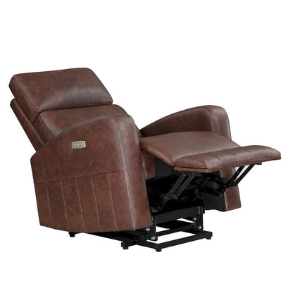 Homelegance  - Wheaton Power Lift Chair in Brown - 9424BR-1LT  view 4