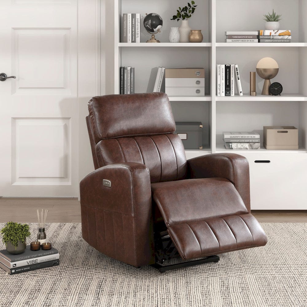 Homelegance  - Wheaton Power Lift Chair in Brown - 9424BR-1LT  view 6