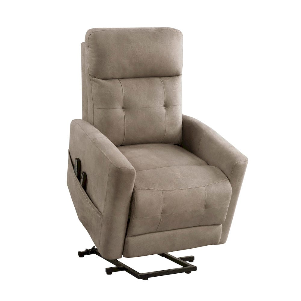 Homelegance  - Wichita Power Lift Chair W/ Massage and Heat in Brown - 9425BR-1LT  view 4
