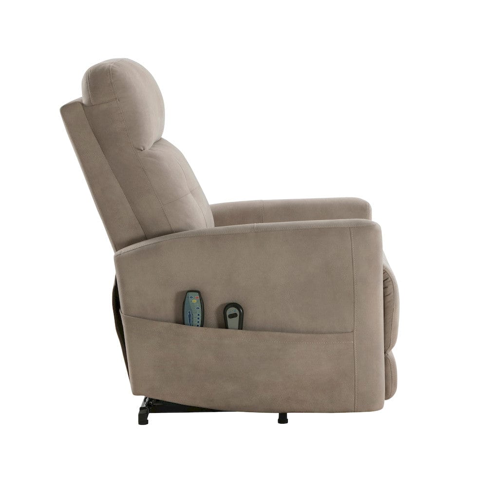 Homelegance  - Wichita Power Lift Chair W/ Massage and Heat in Brown - 9425BR-1LT  view 6
