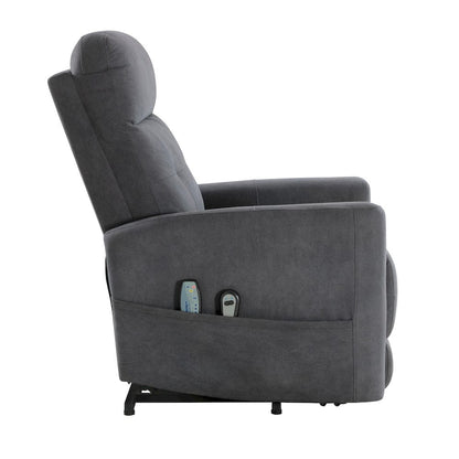 Homelegance  - Wichita Power Lift Chair W/ Massage and Heat in Dark gray - 9425DG-1LT  view 3