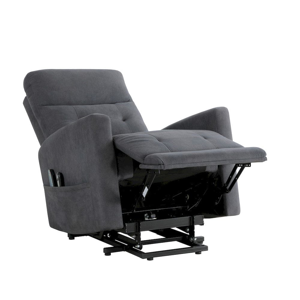 Homelegance  - Wichita Power Lift Chair W/ Massage and Heat in Dark gray - 9425DG-1LT  view 4