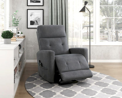 Homelegance  - Wichita Power Lift Chair W/ Massage and Heat in Dark gray - 9425DG-1LT  view 10
