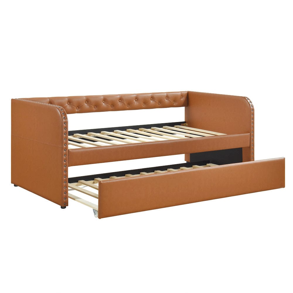 Homelegance  - Wilcox Daybed W/ Trundle in Brown - 4656BR  view 5